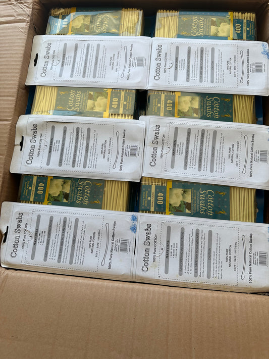 1 Case - 120 x 500ct - Cotton Swabs